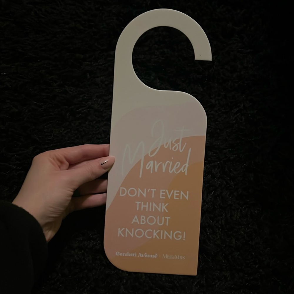 3 for $12 Honeymoon do not disturb sign